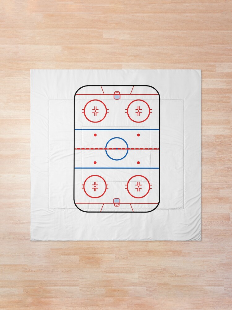 Alternate view of  Ice Rink Diagram Hockey Game Companion Comforter