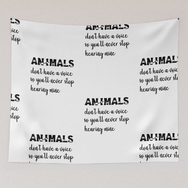 Item preview, Animals Don't Have A Voice, Wildlife Warrior designed and sold by SportyDogShop.