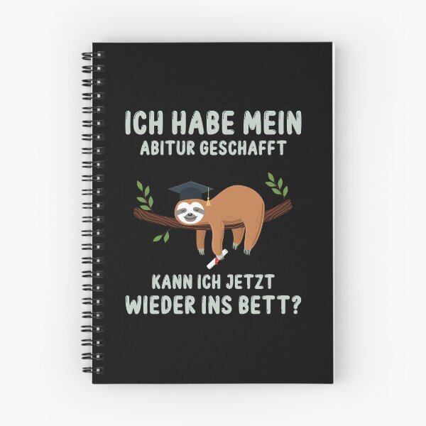 Item preview, Abitur Geschafft Wieder In Bett Abiturient Geschenk Faultier designed and sold by Lenny Stahl.