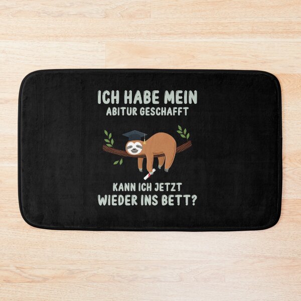 Item preview, Abitur Geschafft Wieder In Bett Abiturient Geschenk Faultier designed and sold by Lenny Stahl.