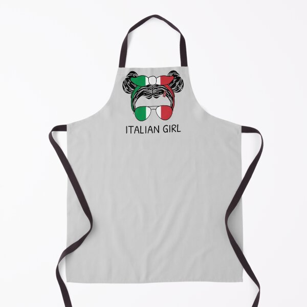 Item preview, Italy Flag - Italian Girl With Messy Buns I designed and sold by Lemon Pepper.
