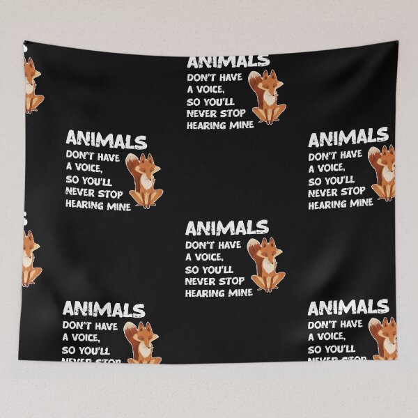 Item preview, Animals Don't Have A Voice, Wildlife Warrior designed and sold by SportyDogShop.