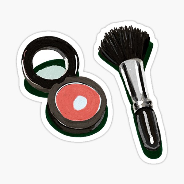 Makeup Brush Stickers | Redbubble