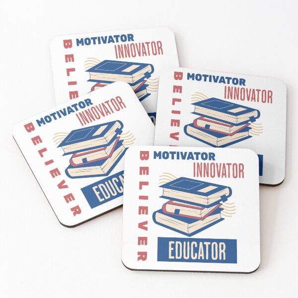 Item preview, Believer Motivator Innovator Educator Teacher Book Lover Back to school designed and sold by Hohohaxi.