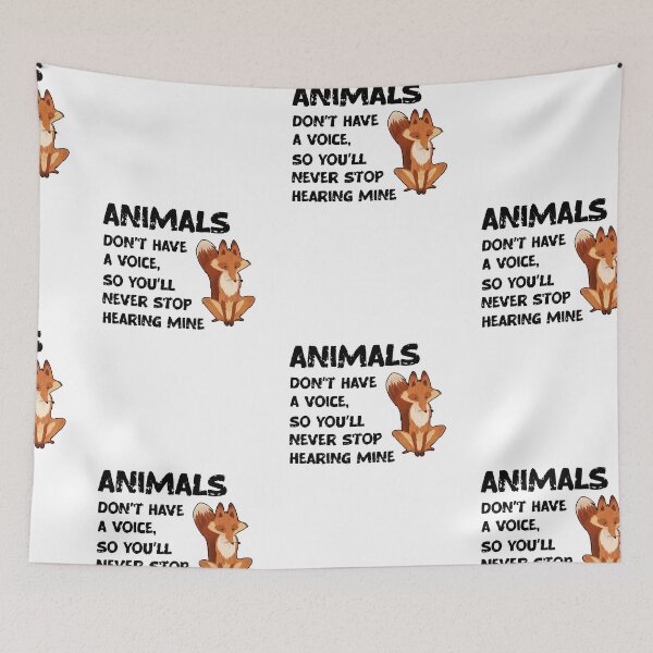 Item preview, Animals Don't Have A Voice, Wildlife Warrior designed and sold by SportyDogShop.
