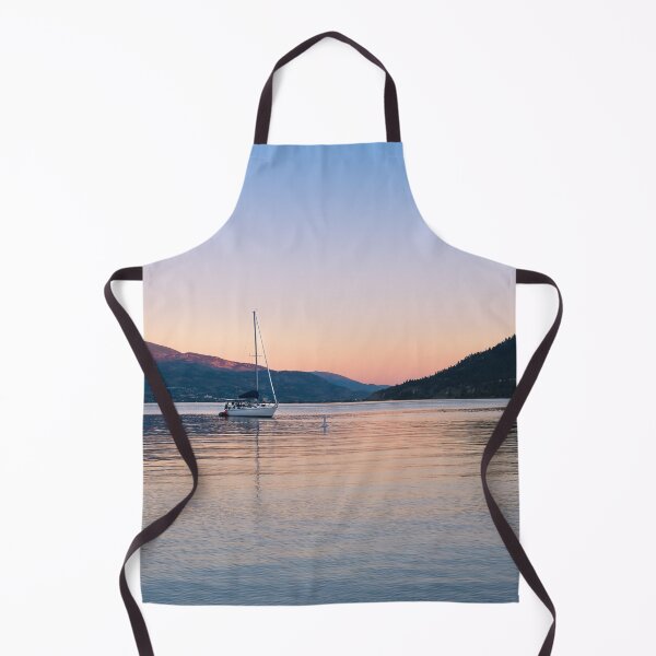 Item preview, Peaceful Okanagan Lake Sunset with Sailboat View designed and sold by Amy Mitchell.