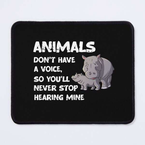 Item preview, Animals Don't Have A Voice, Wildlife Warrior designed and sold by SportyDogShop.
