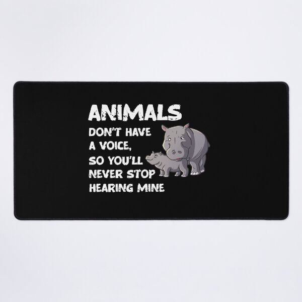 Item preview, Animals Don't Have A Voice, Wildlife Warrior designed and sold by SportyDogShop.