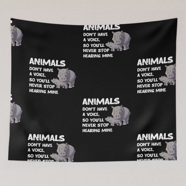 Item preview, Animals Don't Have A Voice, Wildlife Warrior designed and sold by SportyDogShop.