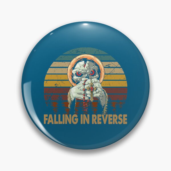 Item preview, skull retro vintage falling in reverse tour text white black shirt gift fans logo text designed and sold by Theniceniya.