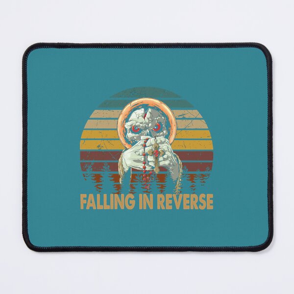 Item preview, skull retro vintage falling in reverse tour text white black shirt gift fans logo text designed and sold by Theniceniya.