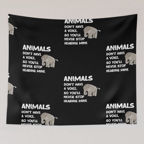 Item preview, Animals Don't Have A Voice, Wildlife Warrior designed and sold by SportyDogShop.