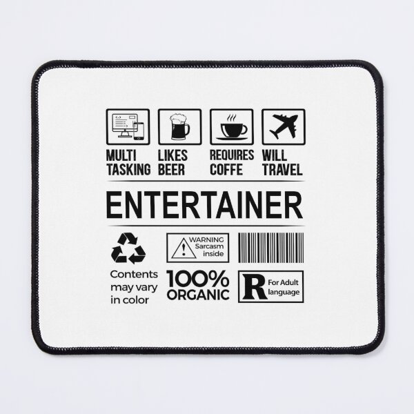 Item preview, entertainer T Shirt, MultiTasking Certified Job Gift Item, Job Profession,Mens Womens Girls Dad, entertainer Christmas Birthday Gift designed and sold by xlnv.