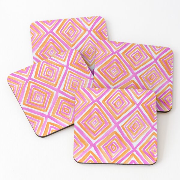 Item preview, bright pink and orange pattern designed and sold by lepetitjuif.