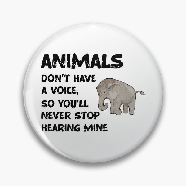 Item preview, Animals Don't Have A Voice, Wildlife Warrior designed and sold by SportyDogShop.