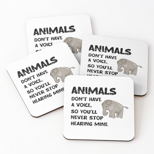 Item preview, Animals Don't Have A Voice, Wildlife Warrior designed and sold by SportyDogShop.