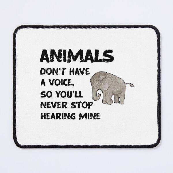 Item preview, Animals Don't Have A Voice, Wildlife Warrior designed and sold by SportyDogShop.