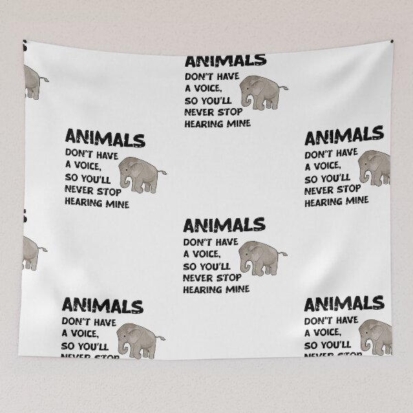Item preview, Animals Don't Have A Voice, Wildlife Warrior designed and sold by SportyDogShop.