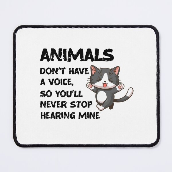Item preview, Animals Don't Have A Voice, Wildlife Warrior designed and sold by SportyDogShop.