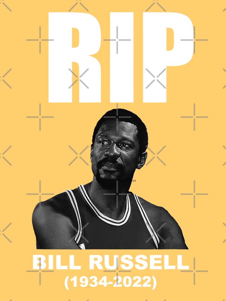 Disover Rip Bill Russell Legend, Rip Bill Russell, 1934-2022 T-Shirt