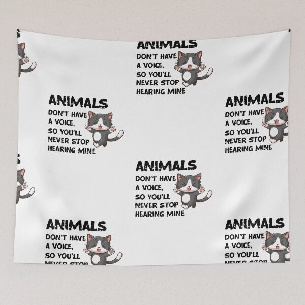 Item preview, Animals Don't Have A Voice, Wildlife Warrior designed and sold by SportyDogShop.