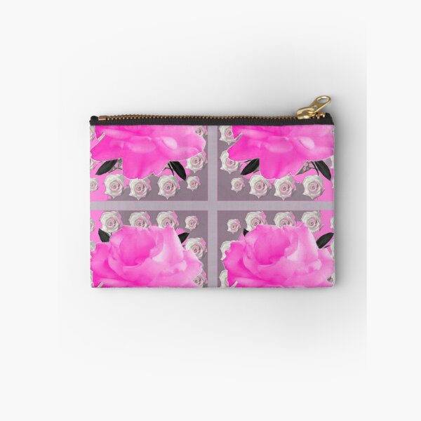 Item preview, LUCIOUS PINK GARDEN ROSE GREY ART designed and sold by sharlesart.