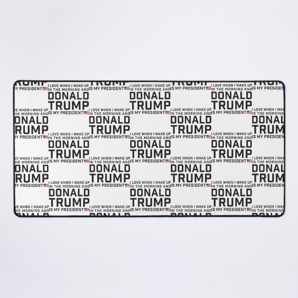 Item preview, I love when I wake up and Donald Trump is my President black and white background and funny mug HD H designed and sold by LadyMoldavites.