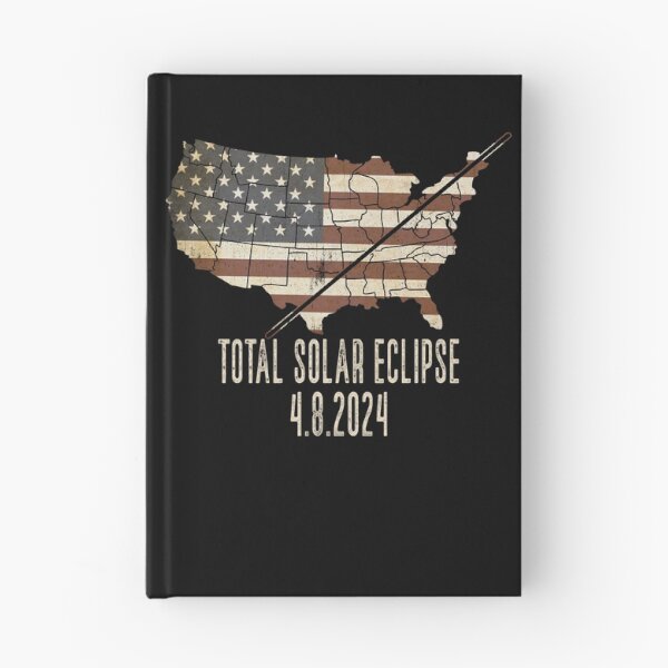 Item preview, Total Solar Eclipse 4.8.2024 Path Of Totality USA Map Gear designed and sold by DynamicDesign.