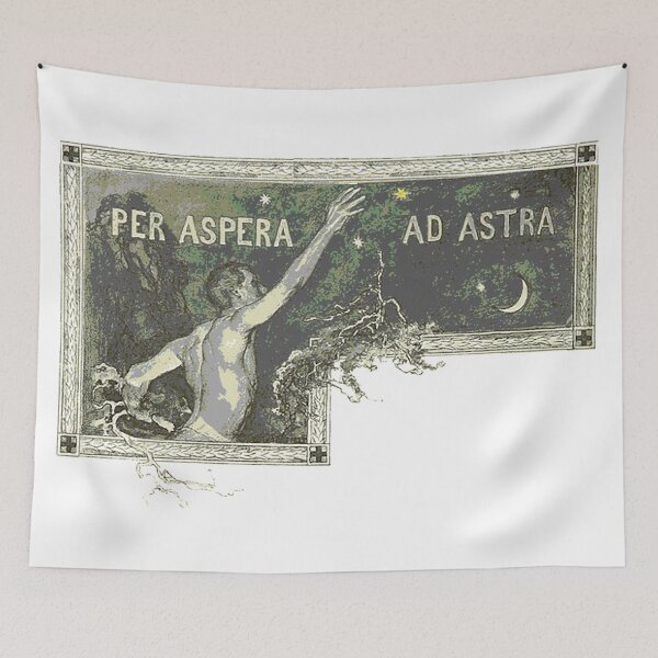 Item preview, Per aspera ad astra: "through hardships to the stars" designed and sold by The Aloof.