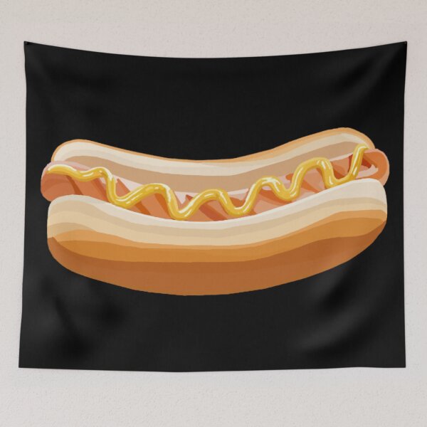 Item preview, Hotdog with Mustard in Bun designed and sold by Deborah Camp.