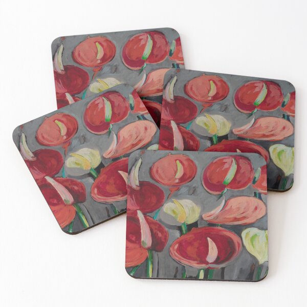 Item preview, Anthurium Flowers Fine Art Painting  designed and sold by artmanikin.