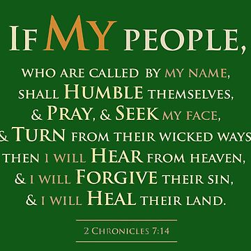 2 Chronicles 7 14 If My People Which Are Called By My Name 