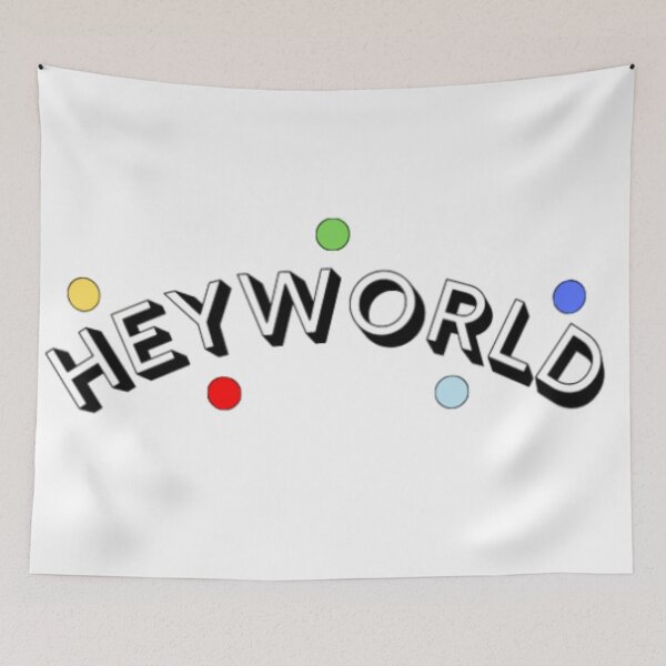 Item preview, Hey World! designed and sold by Yahli248.