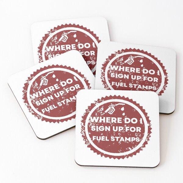 Item preview, Where do I sign up for Fuel Stamps? designed and sold by raccoonbox.