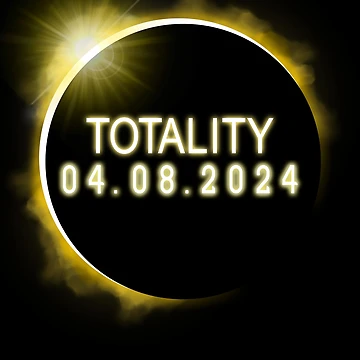 Imagen de la obra Total Solar Eclipse Totality 04.08.24 Totality Solar Eclipse Gear de DynamicDesign