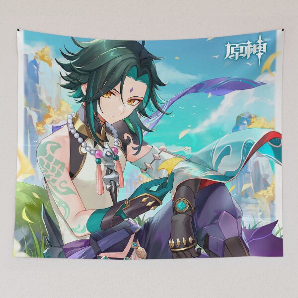 Item preview, Genshin Impact - Xiao Official Birthday Artwork 2022 designed and sold by Krimsy.