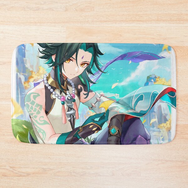 Item preview, Impacto de Genshin - Obra de arte oficial del cumpleaños de Xiao 2022 designed and sold by Krimsy.