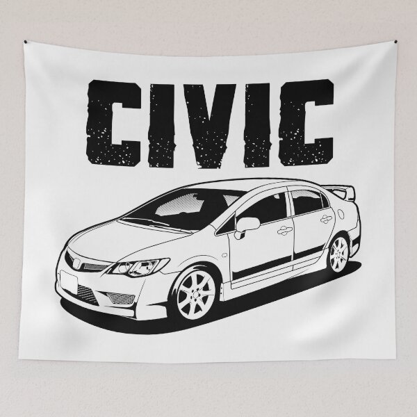 Aperçu de l'œuvre Civic FD2 (blanc) créée et vendue par squeal tires.
