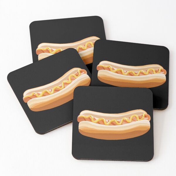 Item preview, Hotdog with Mustard in Bun designed and sold by Deborah Camp.