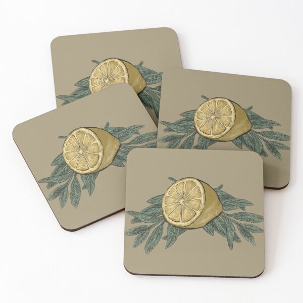 Item preview, lemon and sage designed and sold by thebananaleaf.