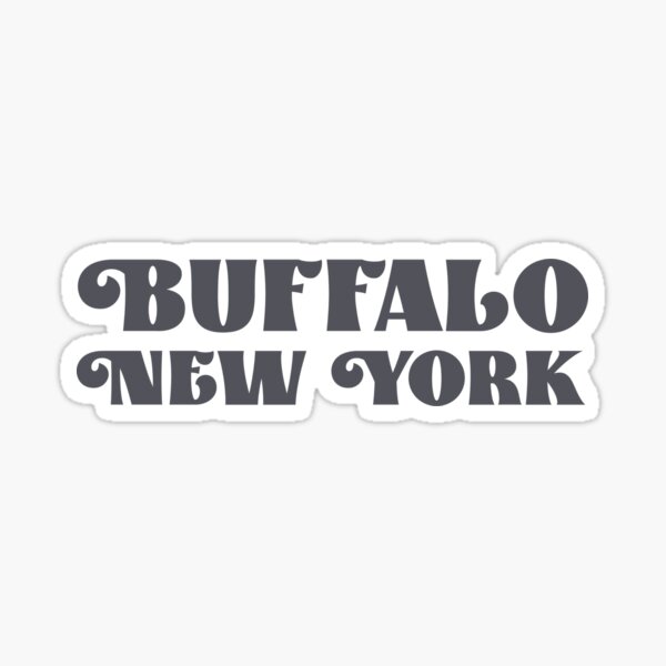 "Buffalo, New York New York Cities 18" Sticker for Sale by leafyorb Redbubble
