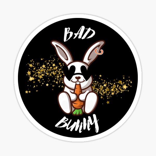 Bad Bunny Sticker For Sale By Geekotes Redbubble 