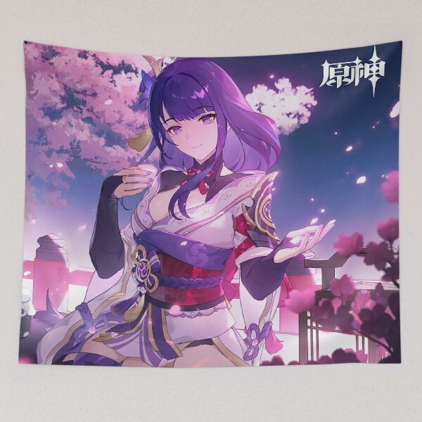 Item preview, Genshin Impact - Raiden Official Birthday Artwork 2022 designed and sold by Krimsy.