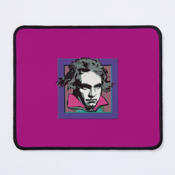Item preview, Ludwig van Beethoven, framed portrait, with tie ©-edition. lilac / orchid cf designed and sold by Brunhilde1001.