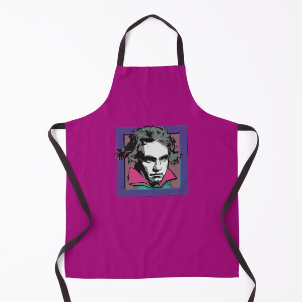 Item preview, Ludwig van Beethoven, framed portrait, with tie ©-edition. lilac / orchid cf designed and sold by Brunhilde1001.