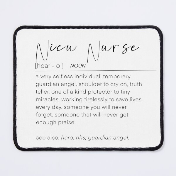 Item preview, NICU nurse definition gift print designed and sold by ZRGraphics.
