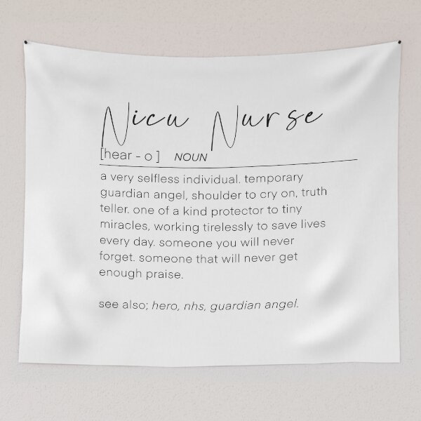 Item preview, NICU nurse definition gift print designed and sold by ZRGraphics.