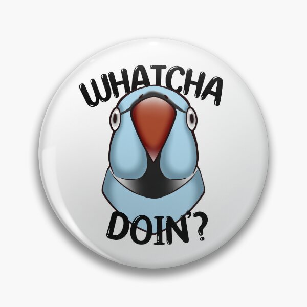 Item preview, WHATCHA DOIN'? - Ringneck Parrot (Blue) designed and sold by Kweh-chan.