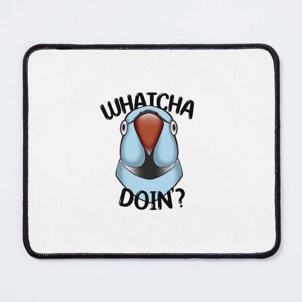 Item preview, WHATCHA DOIN'? - Ringneck Parrot (Blue) designed and sold by Kweh-chan.