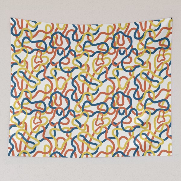 Item preview, Patterns abstract forms primary color and funky designed and sold by Akantha Design.